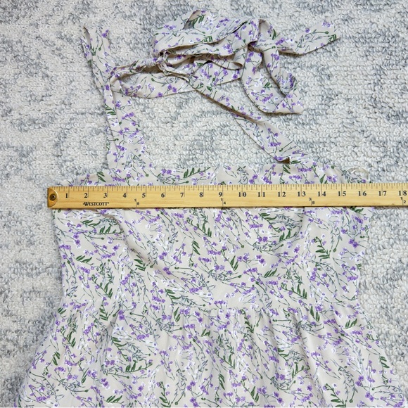 Chelsea28 Lavender Floral Sleeveless Maxi Dress Size Small‎ Flowy NEW - Picture 8 of 16